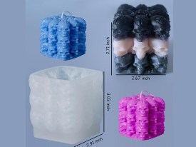 Molde silicona cubo de calaveras